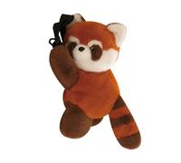 Générique Cute Panda Stuffed Backpack, Furry Sling Bag, Adjustable Strap, Cuddly Travel Purse, Messenger Bag, Soft Plush Toy for Animal Lovers, Kids, Teens, Travel, Scuola, Strumenti, Raccoon, Se
