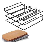 Générique Cutting Board Holder - Lid Holder | Under Shelf Storage Solution for Pan Lids and Cutting Boards, No Drilling Under Cabinet Storage For Kitchen Organization, Kitchen Utensils
