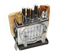 Générique Cutting Board Storage | Wall-Mounted Chopping Board Rack,Kitchen Storage Stand for Spoon,for Dormitory Hotel Restaurant Apartment Rental Bakeries Cafe