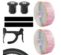 Générique Cycling Handlebar Tape, Shock Absorbing Wrap, Non Slip Bike Bar Cover, Authentic Sturdy Adhesive Cushion Design, for Road Mountain Bicycle Riding Travel Commuting Sports Use