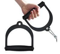 Générique D Handle, Ergonomic D-Shaped Cable Attachments for Home Gym Workouts, 2 Pack Pulley Grips, Tricep Extensions Bicep Curls Back Training, Durevole Esercise Handles for Athletes and Beginners