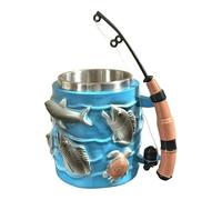 Générique da bere | 300 ml a doppia parete in acciaio isolamento termico, bicchiere per canna da , per papà, fidanzato, nonno, latte, succo, acqua, birra