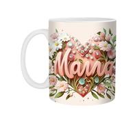 Générique da mamma, di caffè mamma - d'acqua in ceramica - Elegante motivo floreale apprezzamento di tè per gli amanti del tè figlia figlio new mamme femmina
