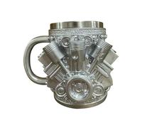 Générique Da viaggio al caffè - da bere in acciaio a forma di motore da 400 ml termica portatile | da viaggio per caffè, tè, cioccolata calda, whisky, cocktail, ufficio, esterno