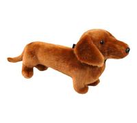 Générique Dachshund Plush Toy - Realistic Cute Sausage Dog Soft Doll, Huggable Design | Dachshund Stuffed Animal for Girls Boys Party Bedroom Divano Car Halloween Easter Christmas Birthday Gift