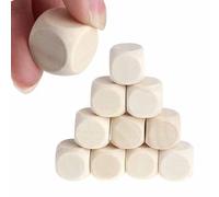 Générique Dadi Vergini | 10 dadi in Legno Non - Dadi fai da te, Artigianato di Cubi di Legno a 6 lati, Blocchi quadrati di dadi in Legno Non per la Produzione di Puzzle di Progetti in Legno Dadi