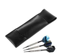 Générique Darts Case, PU Leather Dart Holder, 6,06 x 2,13 pollici, portatile Shafts Accessories Supplies Organizer, Storage Carrying Case for Traveling, Outdoor, Home, School, Nero , Se référer au