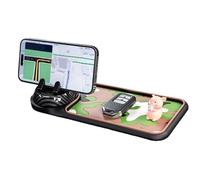 Générique Dashboard Mat, Anti Slip Car Pad, Interior Organizer Tray, Secure Phone Grip, Built-in Number Display, Ideale per SUV, Truck, RV, Sedan, Keys, GPS, Sunglasses, 9.06 x 4.72 pollici
