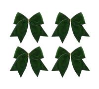 Générique De Noël - Nastro di Velluto 5,91 x 5,91 Pollici | Decorativo Pre-Annodato 4 Pezzi per Regali, Albero, corone e Decorazioni per Feste | di Natale - Decorazioni per la casa