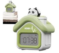 Générique Decorative Desk Clock - Portable Table Clock | 12,7 x 9,5 x 16,4 cm Digital Clocks For Nighttime Display, Electronic Clocks Device, Home Room Timepiece, Bedroom Alarm For Home Tabletop Use