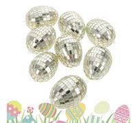 Générique Decorative Easter Egg Set, Primavera Festival Ornament Collection, Egg Decor for Table Centerpieces, Colorful Pattern Eggs, Holiday Display Decoration, Spring Props Home Office Bookshelf