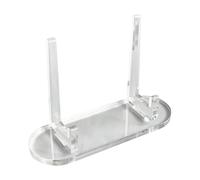 Générique Decorative Plate Stand, Acrylic Display Easel, Compact Transparent Holder For Plates Frames And, Stylish Home Apartment Living Room Study Bedroom Tabletop Display Clear
