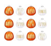 Générique Decorazione del Ringraziamento - 12 Pezzi - Sospensione per Abete, Ornamenti Autunno Campestre, per Un'atmosfera, Tocco Decorativo Stagionale Originale | Dic