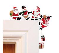 Générique Decorazione Della Cornice Della Porta Del Pannello Decorativo Della Cornice Della Porta Di Vacanza, Ornamento Decorazione Angolo Di Padre Pupazzo Di Neve Alce | per Porte Ingresso Casa