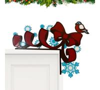 Générique Decorazione per porta di Natale Delightful Decoration, Creative 2D Acrylic Door Toppers for Home Wall Art, Playful Window Sill Decor, Funny Holiday Ornament for Birthdays and Festive Home