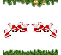 Générique Decorazione per porta superiore - Pannello da parete Babbo Natale Allan,2 pezzi decorazione in legno per porta ad angolo e parete di Natale, per casa, portico, camera da , festa