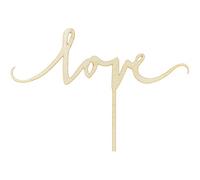 Generique - Decorazione per Torta Love in Legno Taglia Unica