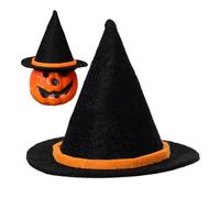 Générique Decorazioni da tavola di Halloween - Decorazioni carine Halloween, cappello da strega per guarnire la bottiglia di vino per camera da letto, casa, accessorio fotografico e
