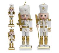 Générique Decorazioni per lo schiaccianoci, ornamenti in legno, 4 pezzi, decorazioni natalizie Schiaccianoci - per decorare l'albero la tavola, la finestra, le camere da letto, i salotti, la cucina