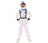 Générique Deguisement Bambino Astronauta Tuta Spaziale per Halloween Carnevale Role Play E Spettacolo Scenico con Casco Deguisement Bambino Halloween T521