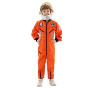 Générique Deguisement Bambino Astronauta Tuta Spaziale per Halloween Carnevale Role Play E Spettacolo Scenico con Casco Deguisement Bambino Halloween T519