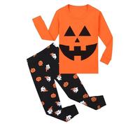 Générique Deguisement Halloween Bambino Pigiama Zucca Costume Bambino Halloween per Abbigliamento Notte Morbido
