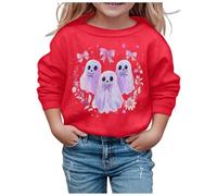Générique Deguisement Halloween - Felpa a maniche lunghe, morbida, per bambini, Halloween, per tutti i giorni, elegante, 3-10 anni