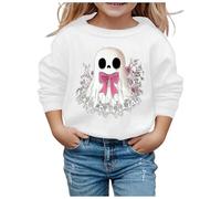 Générique Deguisement Halloween Ragazza Felpa Girocollo Manica Lunga Costume Bambino Halloween per Abbigliamento quotidiano 3-10 Anni