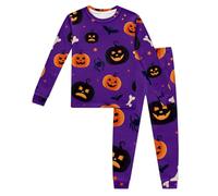 Générique Deguisement Halloween Ragazzo Pigiama a maniche lunghe Pantaloni Costume Bambino Halloween per Abbigliamento Notte 2-8 Anni