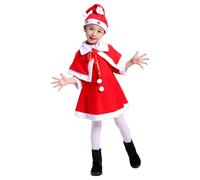 Générique Deguisement Natale Bambino con Cappello Decorato Fiori per Festa Travestita E Spettacolo Scenico Deguisement Noel T392