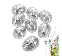 Générique Dekorative Frühlings Eier - 8 Stück Ostereier Set | 4 x 6 cm Hängeschmuck Für Osternest Füllung, Bunte Thema Für Büro Zuhause Tisch Klassenzimmer Basteln Fotografie Kreative Deko