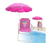 Générique Design pratico: sedia da spiaggia per con struttura in metallo robusto e tessuto resistente all'abrasione - facile da montare, per vincere spazio e trasportare in spiaggia