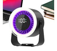 Générique Desk Cooling Fan, Quiet 10-Speed Cooler Fan, 7.48 Inches Wide Air Circulator, Ricaricabile Energy Efficient Blower for Student Adult Youth Workplace Camping Apartment, White