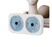 Générique Desk Fan, Head Cooling Device, USB ricaricabile Quiet Hangable Ventilator, 1000 mAh-1200 mAh Battery, Compact Ideal for Camping, Travel, Beach, Dorm, Gym, and Nursery Use