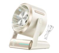 Générique Desk Fans Small Quiet - Small Personal Fan Table Top,100 Speeds Quiet Air Circulator, Long Lasting Power Ricaricabile Portatile Cool Gadgets For Kitchen Bedroom Camping