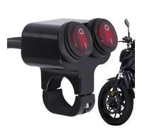 Générique di Controllo Illuminazione per Moto | Con Indicatore LED | Controllo di Illuminazione Montato su Manubrio Moto - per Adulti Professionisti Libero Viaggi Città e Turismo