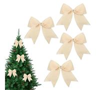 Générique Di Natale in Velluto | 4 Pezzi Decorazioni Per Feste - Fiocchi Rustici per Corone - per Corona Finestra Scale Casa Ufficio Giardino La Festa