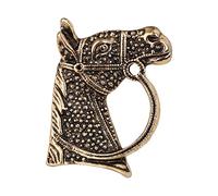 Générique Di per Rosso Spille Spilla in Gioielli di abbigliamento per gli Uomini Distintivo di testa di Cavallo Pin Cappotto Corpetto E Spille Uomo Per Spilla (Gold, 8x6x2cm)