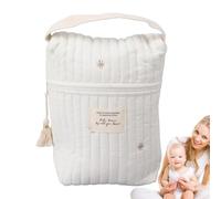 Générique Diaper Organizing Pouches, Pacifier Organizing Bag, Cartoon Diaper Pouch, Quilted Pacifier Bag, Soft Storage Bag Diaper Bag, Portable Pacifier Bag with Handle for Toys Wipes Feeding Bottles,