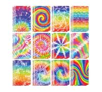 Générique Diari Tie Dye,Set di 24 quaderni vuoti, formato tascabile, forniture di cancelleria Tie Dye, per casa, ufficio, scuola, compleanno, amicizia, ringraziamento Natale