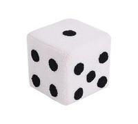 Générique Dice Footstool, quadrato ottomano Seat, 7,87 x 7,87 x 7,87 pollici Soft Washable Foot Stool for Living Room, Entryway, Shoe Changing, Bedroom, Nursery Compact Sitting Cube