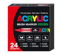 Générique Direct Liquid Soft Head Marker, Permanent Drawing Markers, Tip Coloring Markers, Waterproof Fine Brush Tip Markers, Multifunctional Sketching Markers, Liquid Ink Drawing Markers