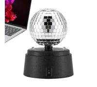 Générique Discoteca Mirror Ball Party Light | Rotating Disco Ball Decor,Easy Application Party Discco Balls, Spectacular Discco Balls, Battery Powered Dance Stage Lights for Home Parties, Wedding