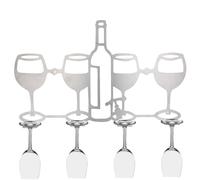 Générique Display in vetro da vino a montaggio a parete, armadietto per vino a parete | Appeso per bottiglie di vino in metallo per la casa | Gancio per bottiglie di alcol senza colpo
