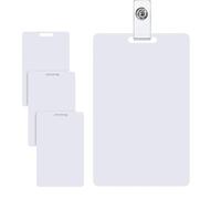Générique Distintivo Memo Cancellabile | 4 Pezzi Verticale | Mini Lavagna Bianca Clip,Per Pianificatore Insegnante Studente Assistente Infermiere Medico Ufficio Hotel Scuola Commercio Fiera