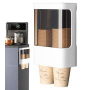Générique Distributore di caffè - Rack di stoccaggio a parete a doppio cilindro | Porta bar da caffè | Per ristorante, cucina, evento, casa, hotel