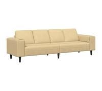 Générique Divano in velluto a coste verde grigio 250 x 77 x 76 cm | Braccioli quadrati, cuscini a molla, piedi neri, design ventilato, facile da pulire