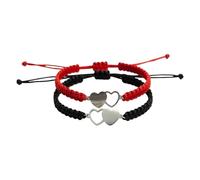 Générique Diversi diversi naturali 4 braccialetti anelli fatti a mano, regolabile, ideale per tutti i giorni e come regalo. 4 Bracciale Coppia Regalo Quarzo Anelli, A, Nylon, Spandex, Nessuna pietra