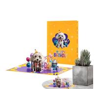 Générique Divertente biglietto di compleanno per cani, biglietto di auguri in carta per feste e celebrazioni, creativo cartolina 3D
