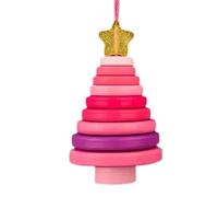 Générique DIY Christmas Button Ornamento Making Set, Button Christmas Tree Ornamento Kit, Fun Buttons Crafts Making Set, Assemblato a Mano